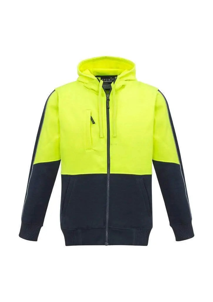 Syzmik Workwear Unisex Hi Vis Full Zip Hoodie ZT485 Metro Workwear.